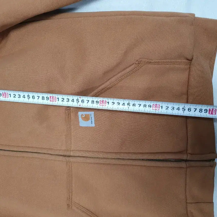 [BUNJANG] Carhartt Rain Defender Thermal Full Zip Hoodie Jacket Beige / 칼하트 써멀 후드집업 레인 디펜더 헤비웨이트 자켓 베이지 된장 s