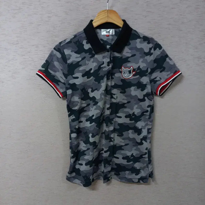 [SOLD OUT] B5-8/WAAC 패턴 반팔 카라티셔츠  여성