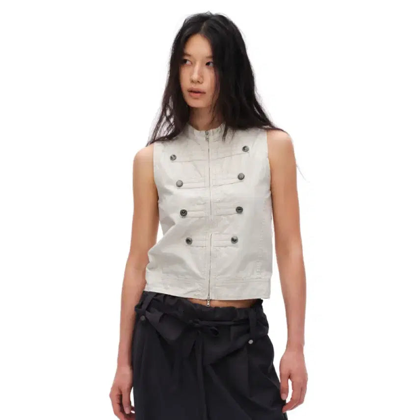 [BUNJANG] OINIMI Napoleon Double-Breasted Medal Vest Jacket / OINIMI 자켓 나폴레옹 더블 브레스트 메달 조끼