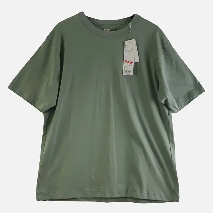 [BUNJANG] Uniqlo Light Green Short Sleeve T-Shirt XL / 유니클로 라이트 그린 남자 반팔티 XL 새상품 M8851