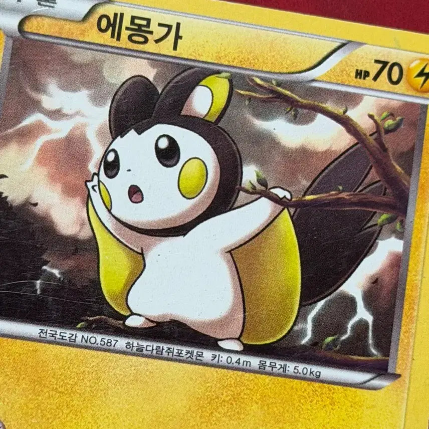 [BUNJANG] Emolga Classic Rare Pokemon Card / 귀여운 포켓몬 고전 희귀 카드 에몽가