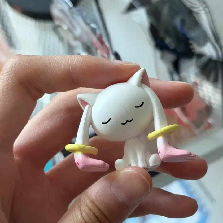 [BUNJANG] Puella Magi Madoka Magica Kyubey Shoulder Perching Gacha Figure / 마법소녀 마도카 마기카 마마마 큐베 어깨쿵 가챠 피규어