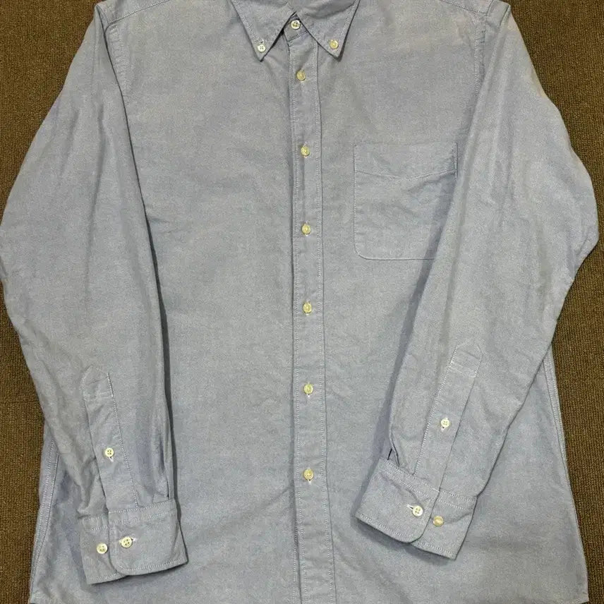 [BUNJANG] Uniqlo Oxford Shirt Sky Blue L / 유니클로 옥스포드 셔츠 스카이블루 L