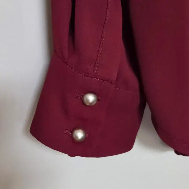 [BUNJANG] Roem Burgundy Lace Blouse / 55)로엠 버건디 블라우스 55사이즈