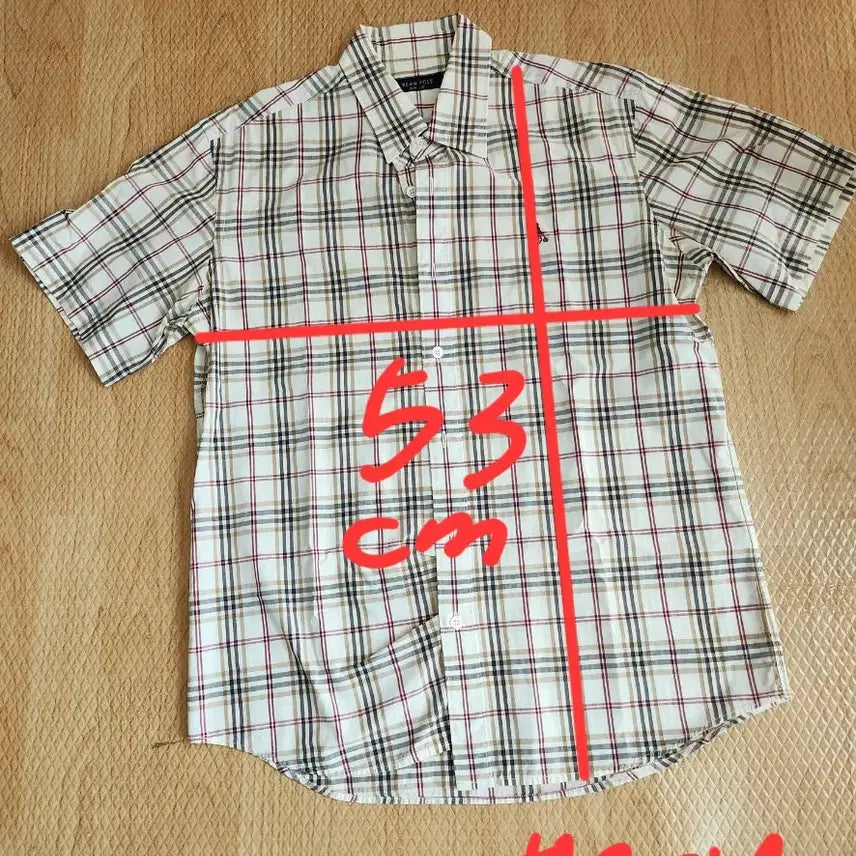 [SOLD OUT] BEAN POLE 빈폴 체크 반팔 셔츠 105