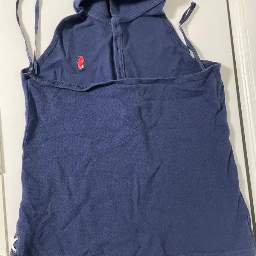 [BUNJANG] Polo Ralph Lauren Navy Halterneck Polo Shirt / 폴로 랄프로렌 네이비 색상의 홀터넥 카라티