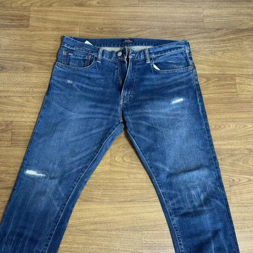 [BUNJANG] Polo Sullivan Slim Distressed Denim Waist 33 Length 30 / 폴로 설리번 슬림 디스 데님 허리33 기장30 노수선