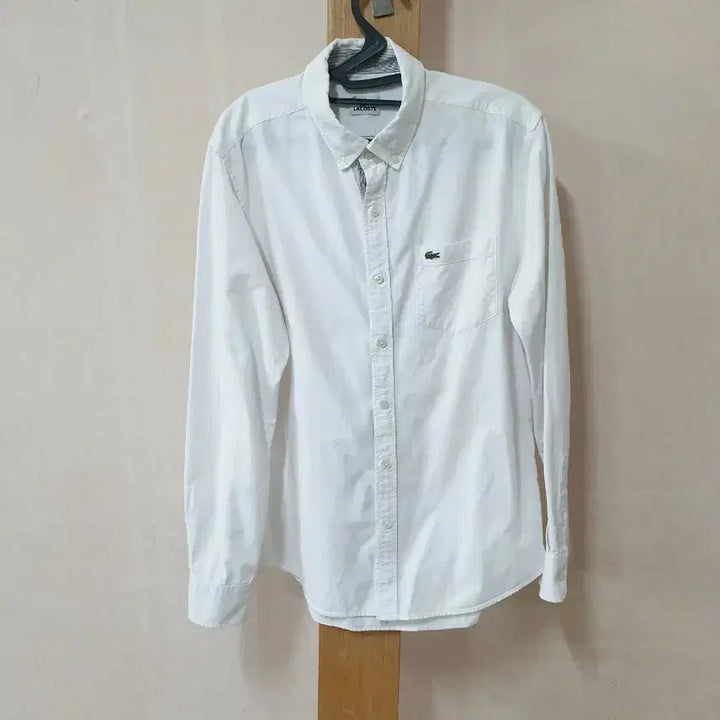 [BUNJANG] Lacoste White Slim Fit Dress Shirt / 라코스테 화이트 셔츠 100~ 105슬림