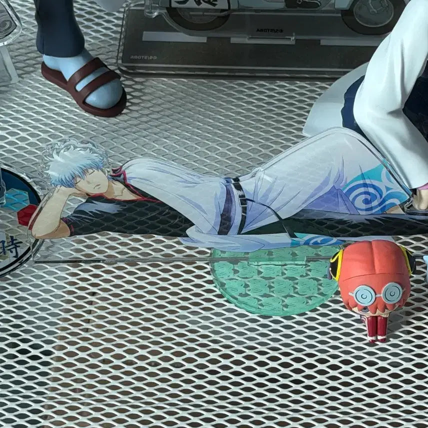 [BUNJANG] Gintama Sakata Gintoki Hakumenso "Gin-sensei" Acrylic Stand / 은혼 사카타 긴토키 백면상 잠 아크릴 스탠드 긴파치선생님삼젯3학년z반