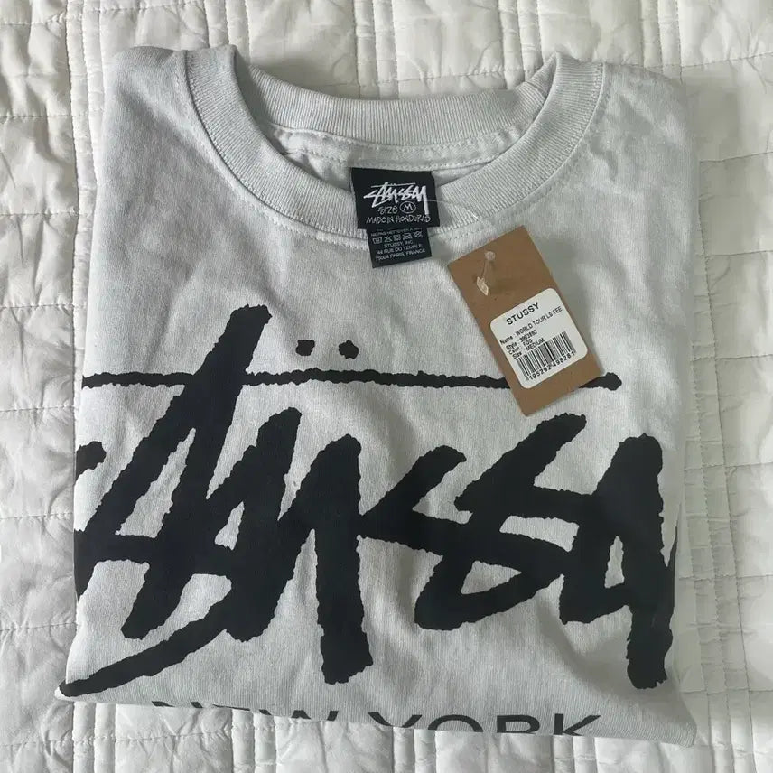[BUNJANG] Stussy World Tour Long Sleeve Fog M / (새상품)스투시 월드투어 롱슬리브 포그 M