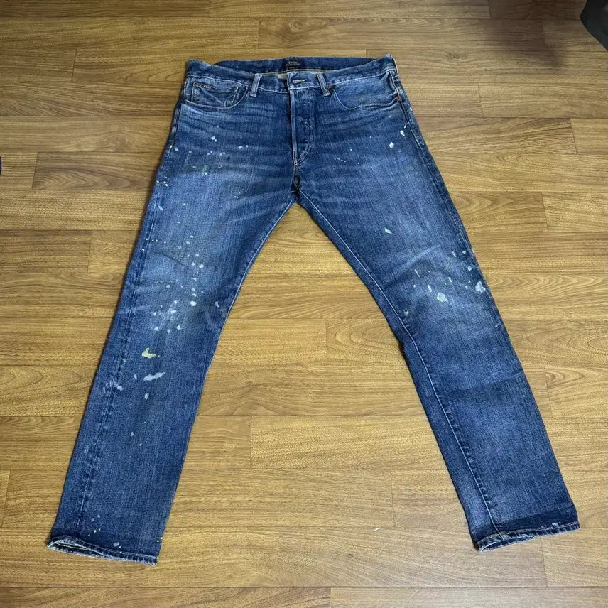 [BUNJANG] Polo Sullivan Slim Painted Denim Jeans / 폴로 설리번 슬림 페인팅 데님 허리33 기장30 노수선
