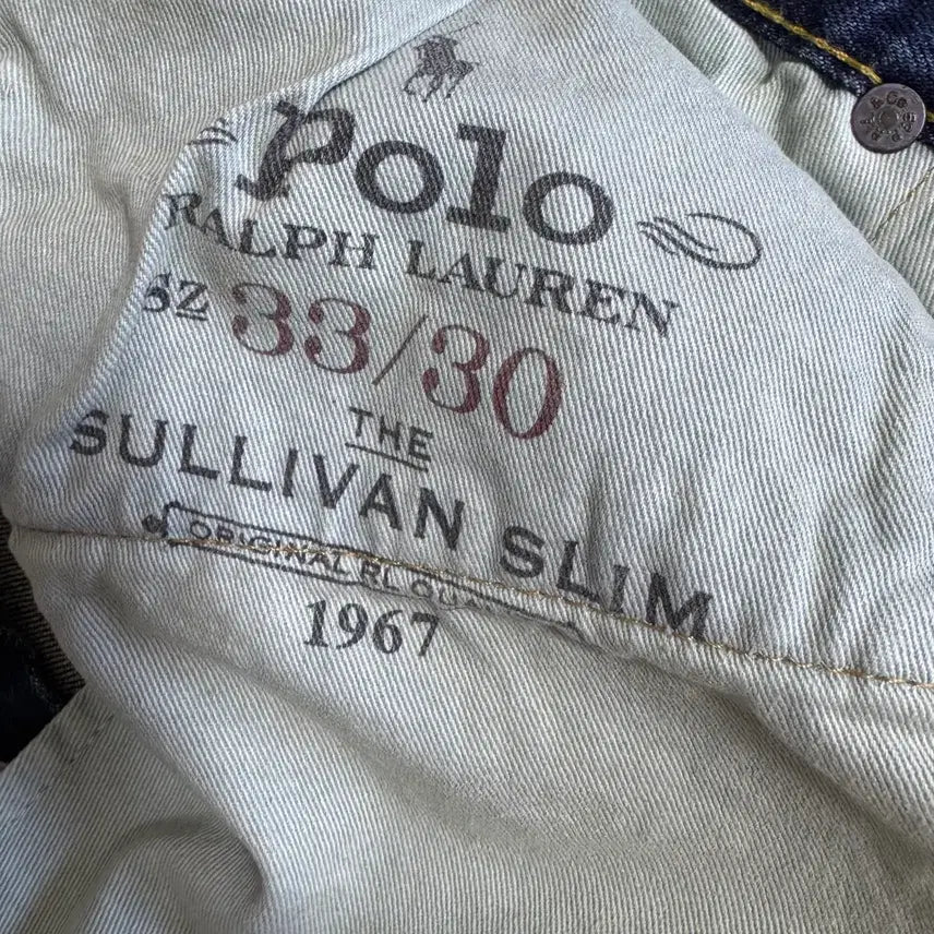 [BUNJANG] Polo Sullivan Slim Painted Denim Jeans / 폴로 설리번 슬림 페인팅 데님 허리33 기장30 노수선