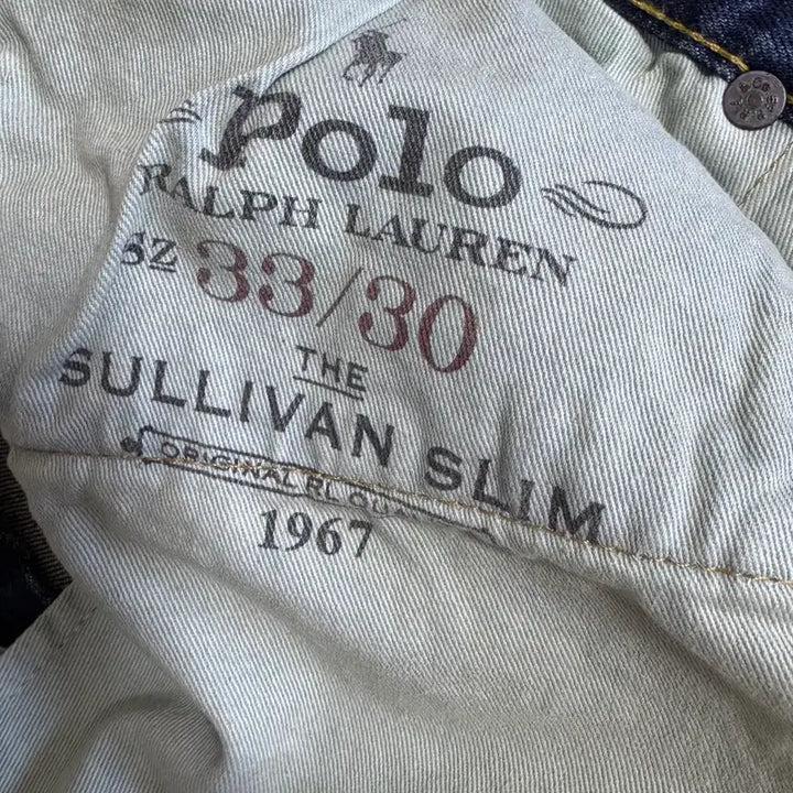 [BUNJANG] Polo Sullivan Slim Painted Denim Jeans / 폴로 설리번 슬림 페인팅 데님 허리33 기장30 노수선