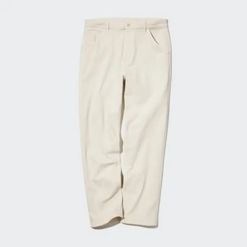 [BUNJANG] Uniqlo Wide Fit Work Pants Ivory L / 유니클로 와이드핏 워크팬츠 아이보리 L