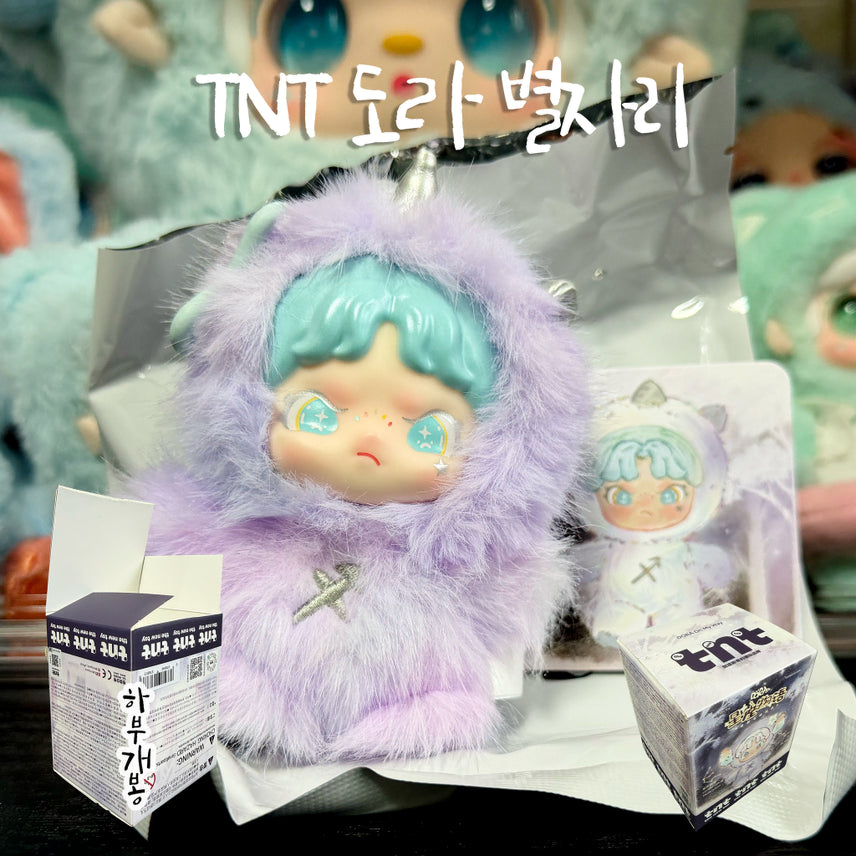 [BUNJANG] TNT Dora Sagittarius Zodiac Plush Keychain / tnt 도라 인형 키링 별자리 사수