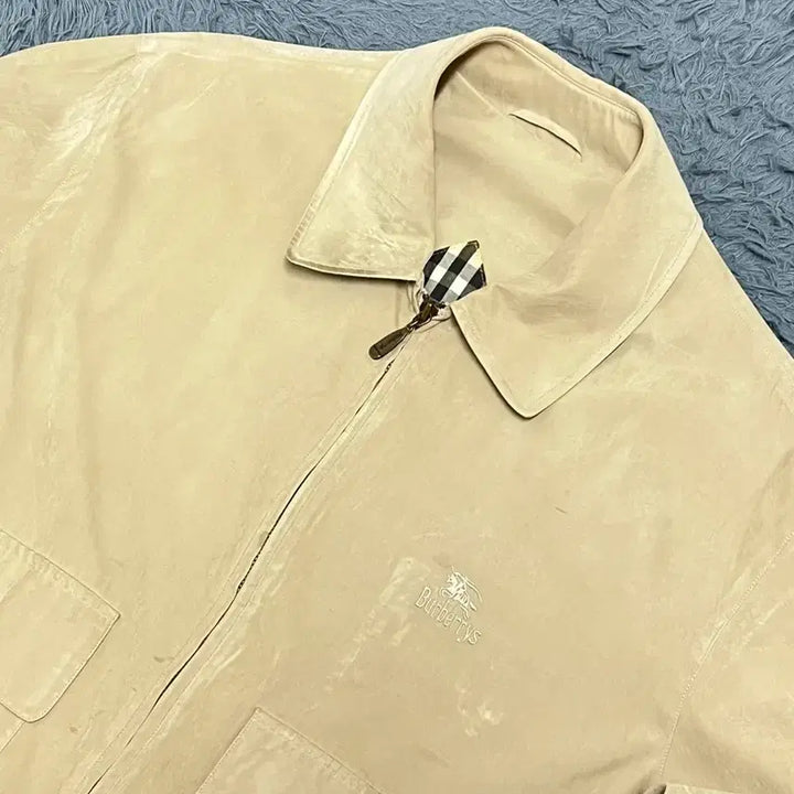 [BUNJANG] Burberry Suede Beige Jacket Size S / 버버리 스웨이드 베이지 자켓 S
