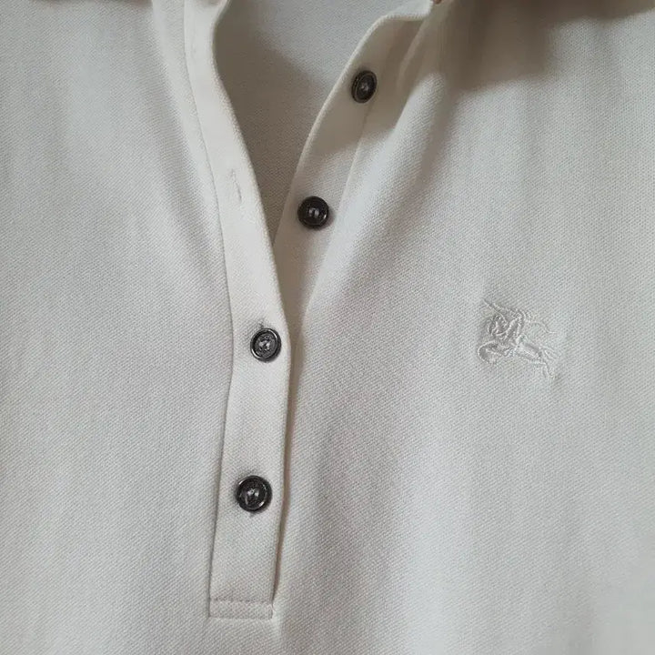 [BUNJANG] Burberry Check Short Sleeve Polo Shirt (Size 90) / 버버리  체크 반팔 카라티셔츠 연아이보리  (90사이즈)