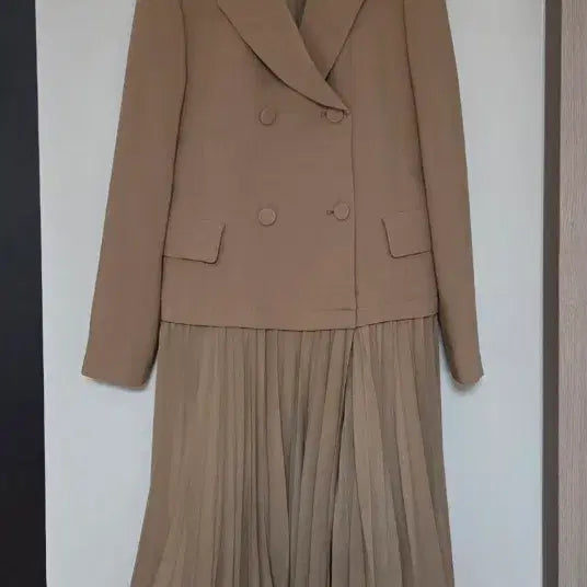 [BUNJANG] Cacharel Beige Suit Dress Size 55 / 55새옷)까사렐 베이지 정장 원피스 55사이즈
