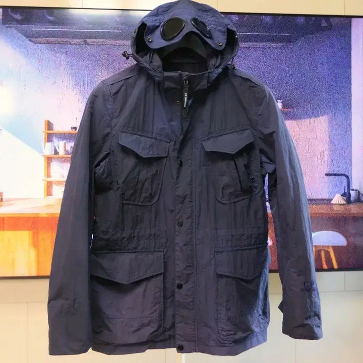 [BUNJANG] CP Company Goggle Jacket Navy Nylon Blend / 씨피컴퍼니 고글 자켓 네이비, 강한 남자 느낌