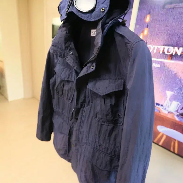 [BUNJANG] CP Company Goggle Jacket Navy Nylon Blend / 씨피컴퍼니 고글 자켓 네이비, 강한 남자 느낌