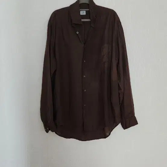 [BUNJANG] CP Company Brown 100% Linen Shirt / CP 컴퍼니 브라운 린넨 100% 셔츠