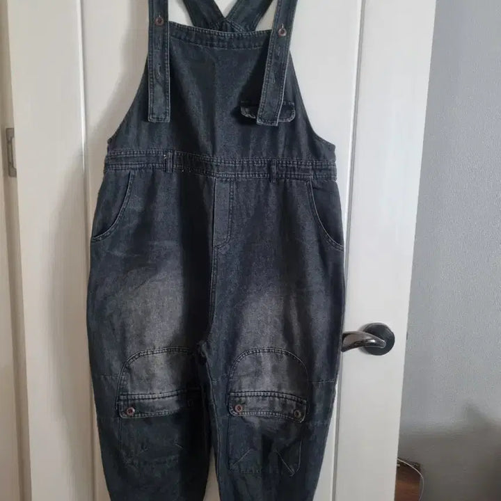 [BUNJANG] Vintage Denim Overalls / 빈티지 데님 멜빵 배기바지 오버롤