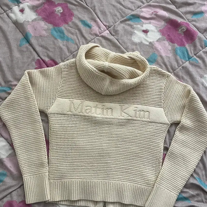[BUNJANG] Matin Kim Mesh Knit Zip-Up Hoodie / 마뗑킴 matin kim 메쉬 니트 집업 MESH KNIT HOODY
