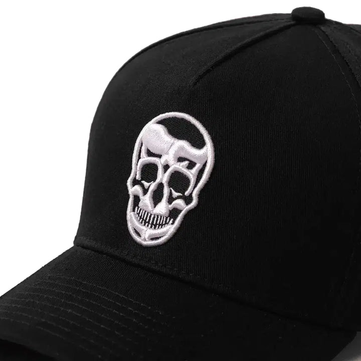 [BUNJANG] Jim Reaper Skull Embroidery Ball Cap / 짐리퍼스 블랙 스컬 자수 볼캡 모자 판매합니다