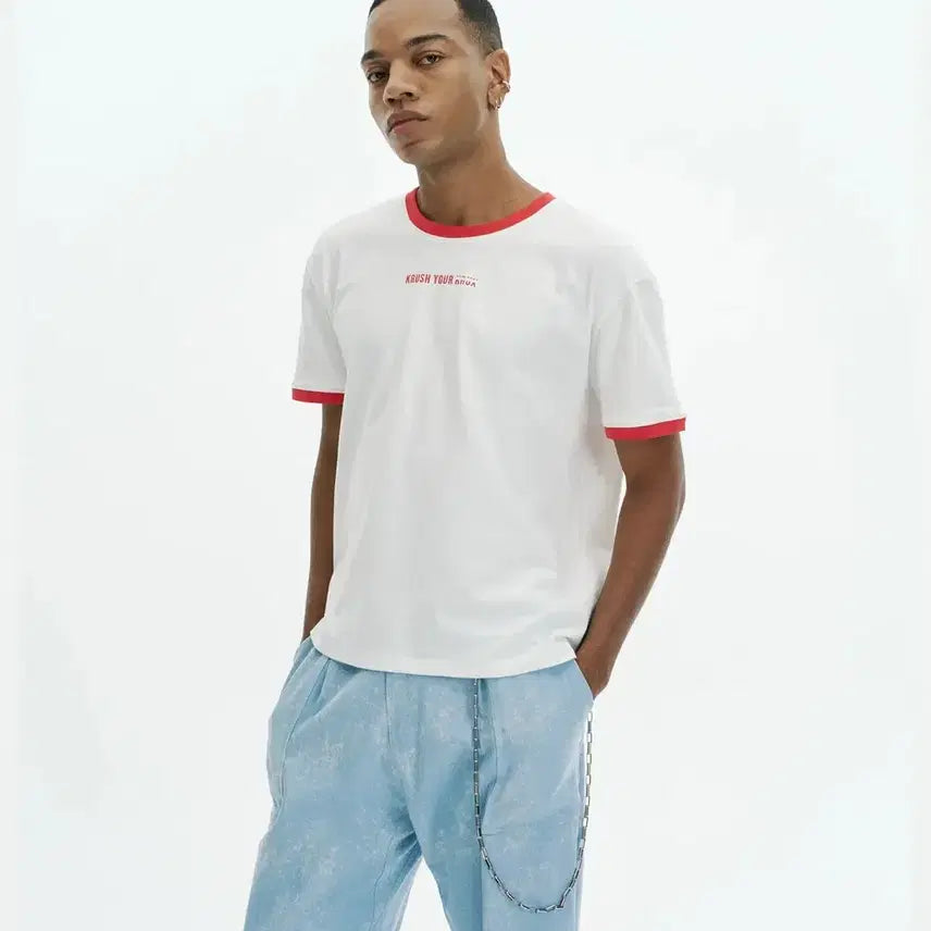 [BUNJANG] Crux Ringer Short-Sleeve T-Shirt / 크럭시 링거 반팔 티셔츠 새제품 싸게 팔아요