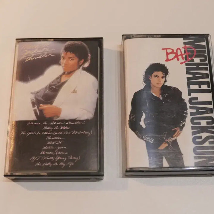 [BUNJANG] Michael Jackson Thriller &amp; BAD Cassette Bundle Set (US Original) / [카세트] 마이클잭슨 Thriller, BAD 일괄 (US 오리지널)