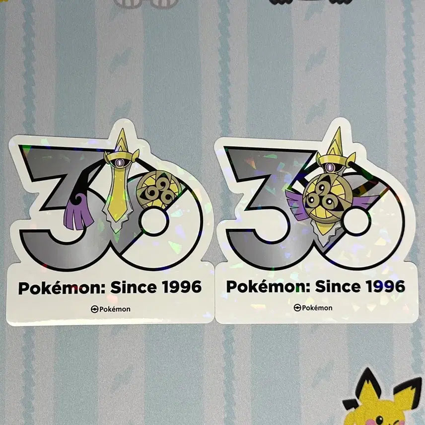 [BUNJANG] Pokemon 30th Anniversary Aegislash Logo Sticker / [포켓몬 30주년 기념 로고 스티커]킬가르도