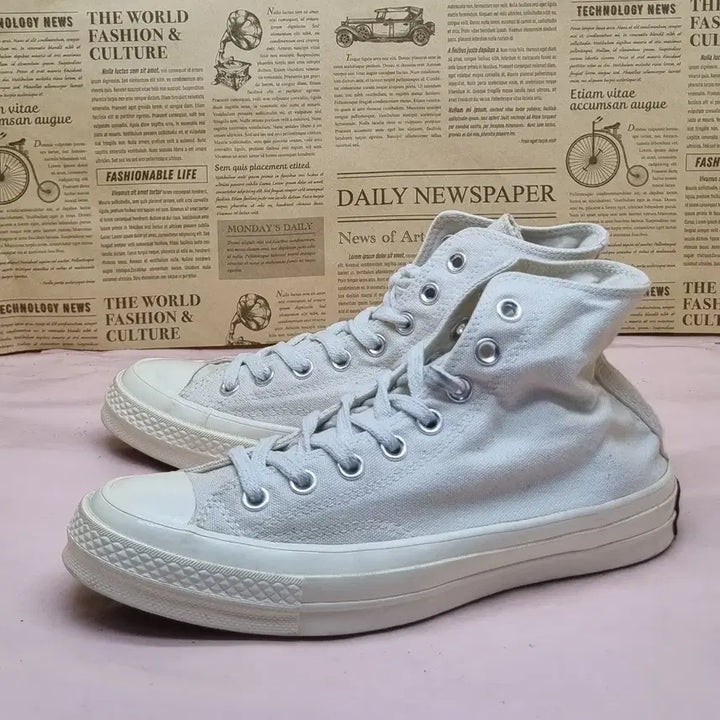[BUNJANG] Converse Chuck 70 Vintage Natural High-Top Sneakers / 컨버스 척70 빈티지 네추럴 하이탑 250