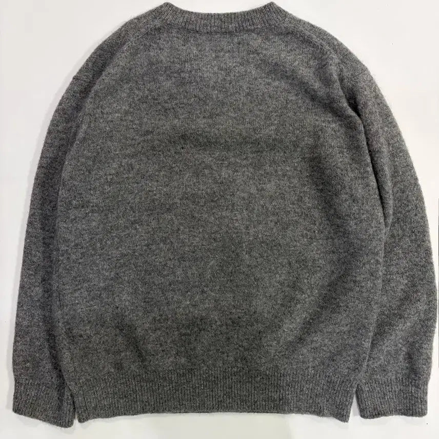 [BUNJANG] Porter Classic Baby Alpaca V-Neck Knit Grey Size 4 / 포터리 베이비 알파카 브이넥 니트 그레이 4