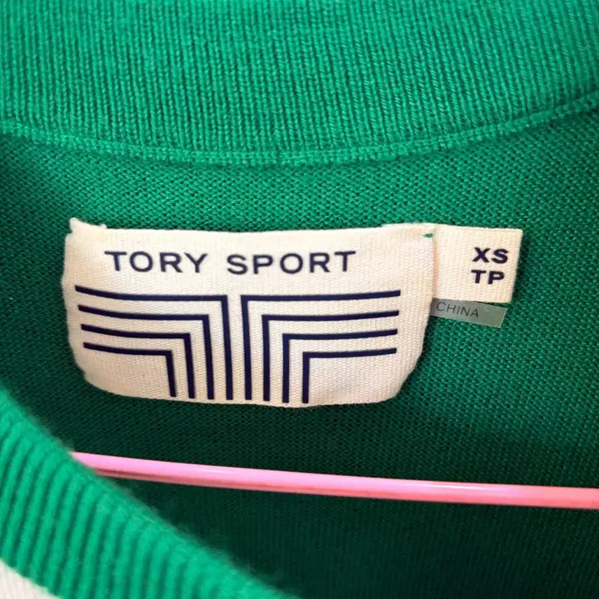 [BUNJANG] Tory Burch Sport Green Knit Sweater / 토리버치 스포츠 그린 컬러 니트