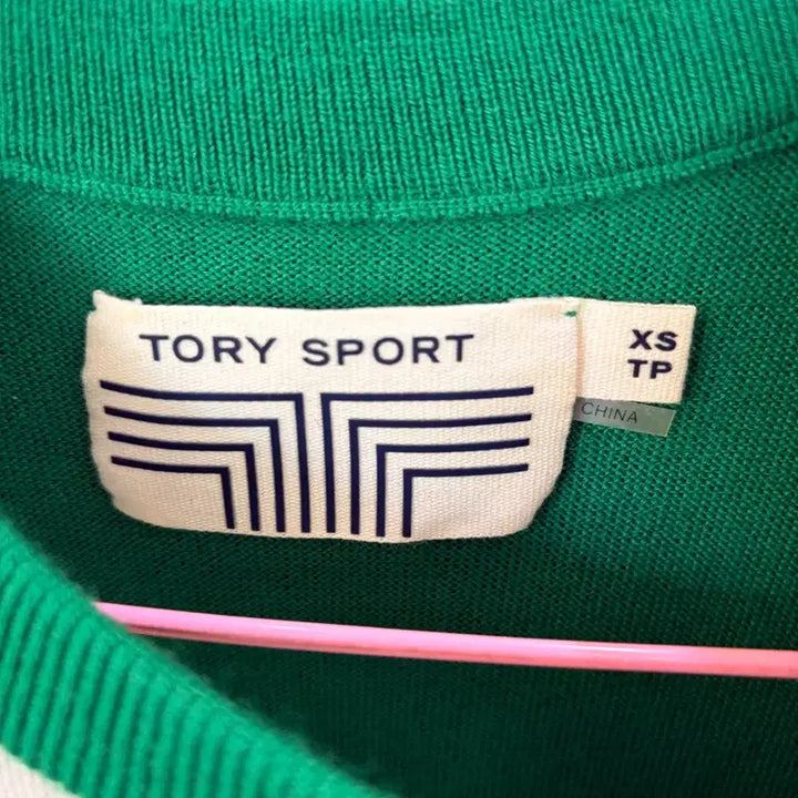 [BUNJANG] Tory Burch Sport Green Knit Sweater / 토리버치 스포츠 그린 컬러 니트