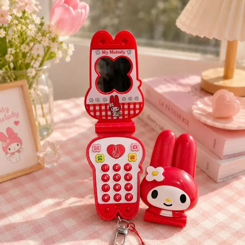 [BUNJANG] Sanrio Retro Classic Kitty My Melody Feature Phone Charm / 산리오 레트로 고전 키티 마이멜로디 피처폰 핸드폰 키링