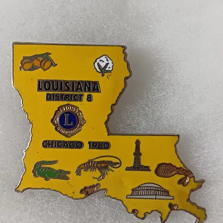 [BUNJANG] Vintage Lions Club Pin Badges Collection (4 Pcs) / 14.빈티지 수집품 국제라이온스 클럽 핀뱃지 4P