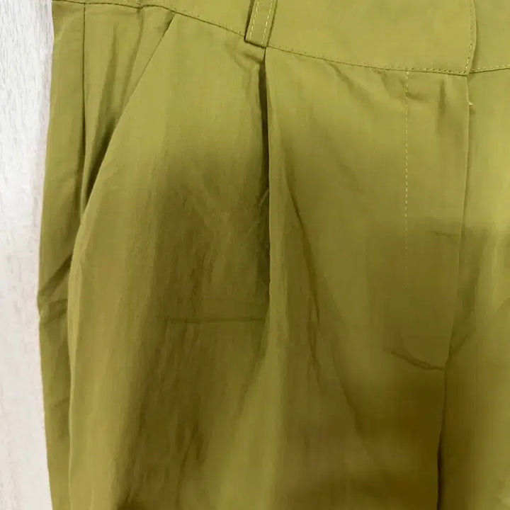 [BUNJANG] Beige Roll-up Cotton Pants (Size S) / ir 카키색 롤업 바지 S