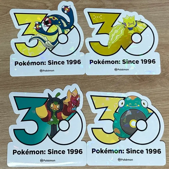 [BUNJANG] Pokemon 30th Anniversary Sticker Set: JIRIFU, OGERPON, Scorbunny, Regieleki / [포켓몬 30주년 기념 스티커]코고미, 툰베어
