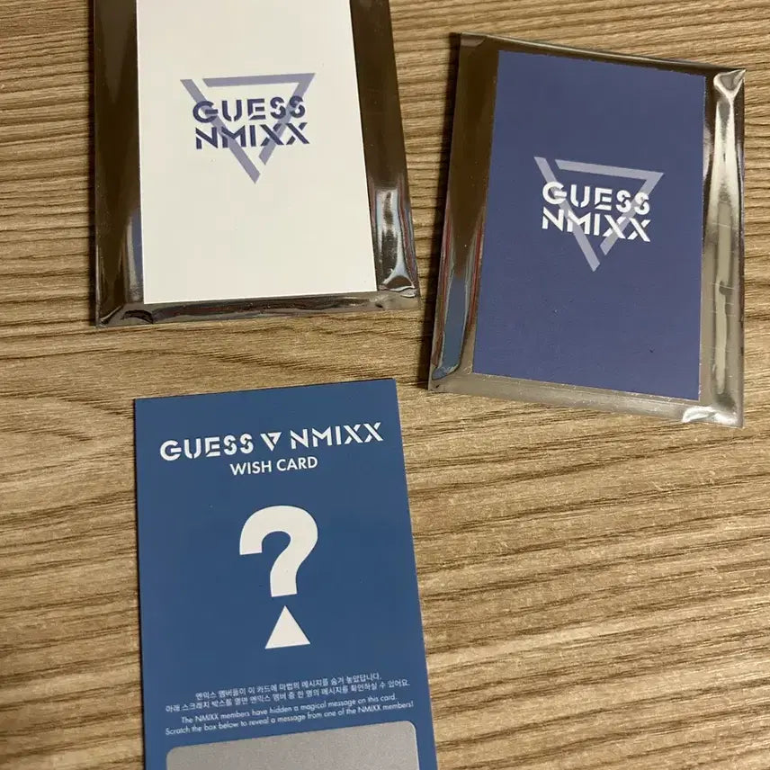 [BUNJANG] NMIXX Guess Popup Lucky Draw Photocard Message / 엔믹스 더현대 게스 팝업 특전 럭드 포카 메시지