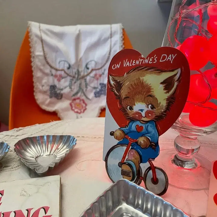 [BUNJANG] 1940s Rare Cat Valentine&