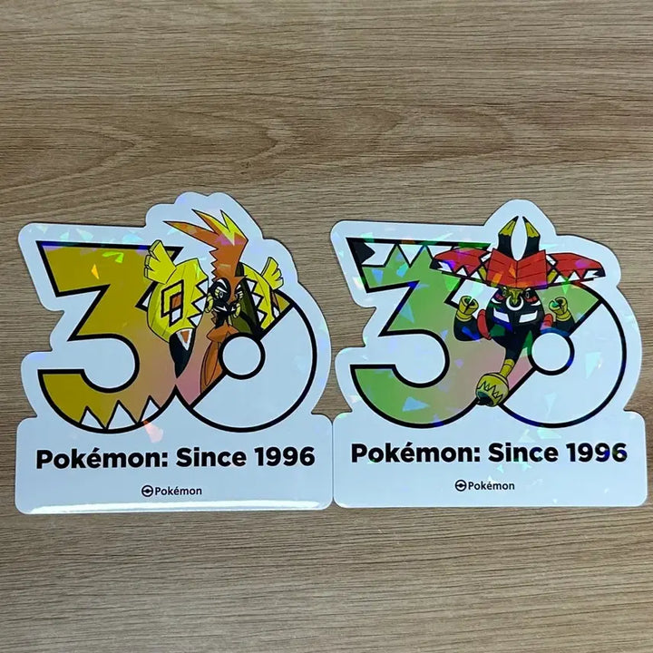 [BUNJANG] Pokemon 30th Anniversary Logo Stickers: Capu Coccok, Capu Bururu / [포켓몬 30주년 기념 로고 스티커]카푸꼬꼬꼭, 카푸브루루,카푸느지느