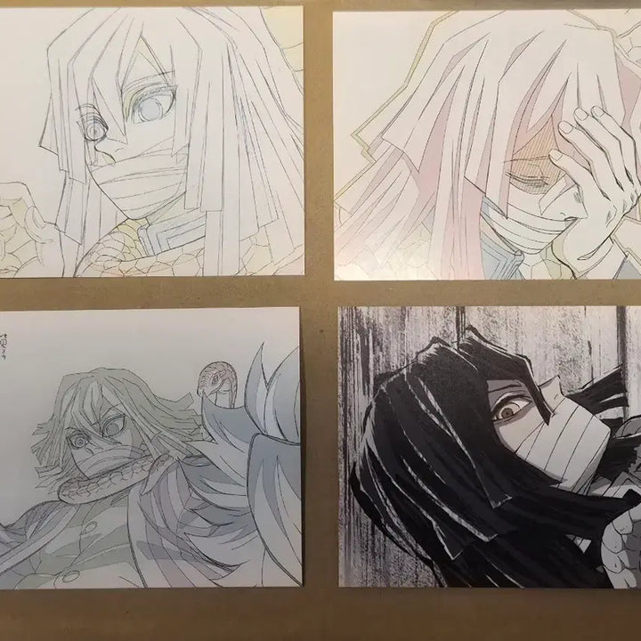 [BUNJANG] Demon Slayer Iguro Obanai Postcard Set (4 Types) / 귀멸의 칼날 이구로 오바나이 엽서 4종 세트+덤