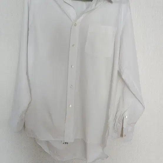 [BUNJANG] Tru Trussardi White Long Sleeve Shirt / 명품 트루사르디 화이트 긴팔 셔츠