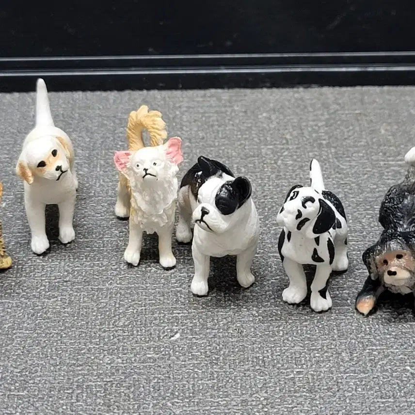 [BUNJANG] Miniature Dog Figurine Set / 강아지 피규어 미니어쳐 세트