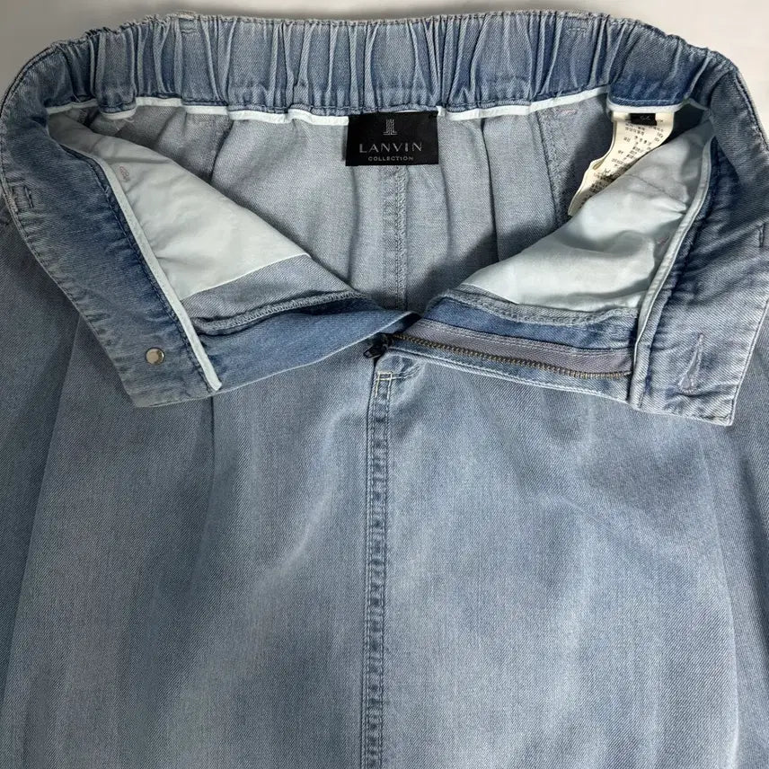 [BUNJANG] Lanvin Back Banding Denim Long Skirt Size 64 / 랑방 백 밴딩 데님스커트