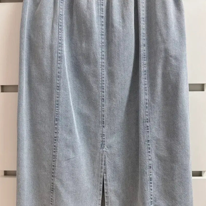 [BUNJANG] Lanvin Back Banding Denim Long Skirt Size 64 / 랑방 백 밴딩 데님스커트