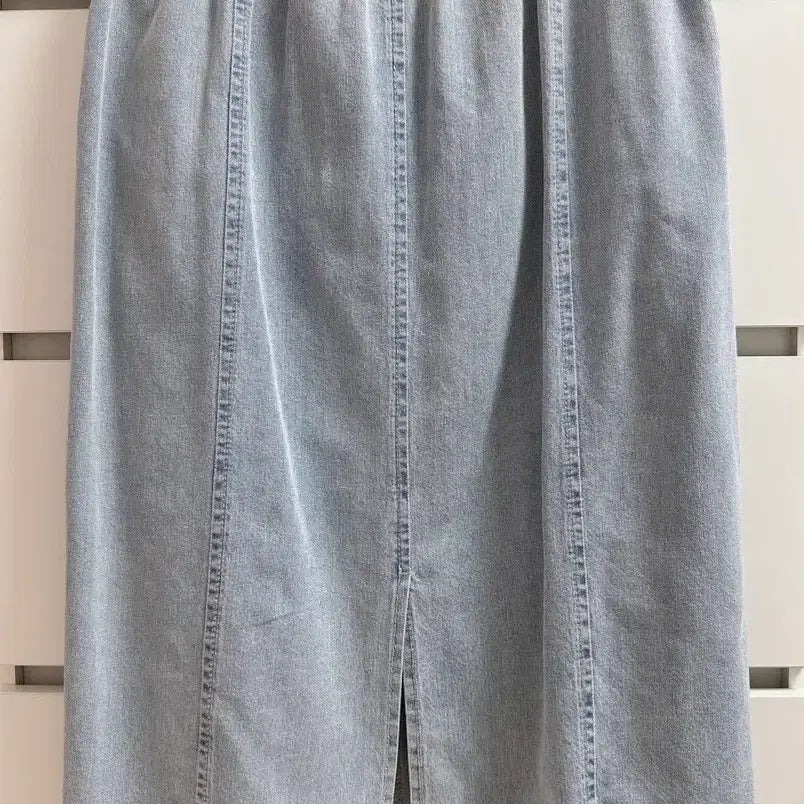 [BUNJANG] Lanvin Back Banding Denim Long Skirt Size 64 / 랑방 백 밴딩 데님스커트