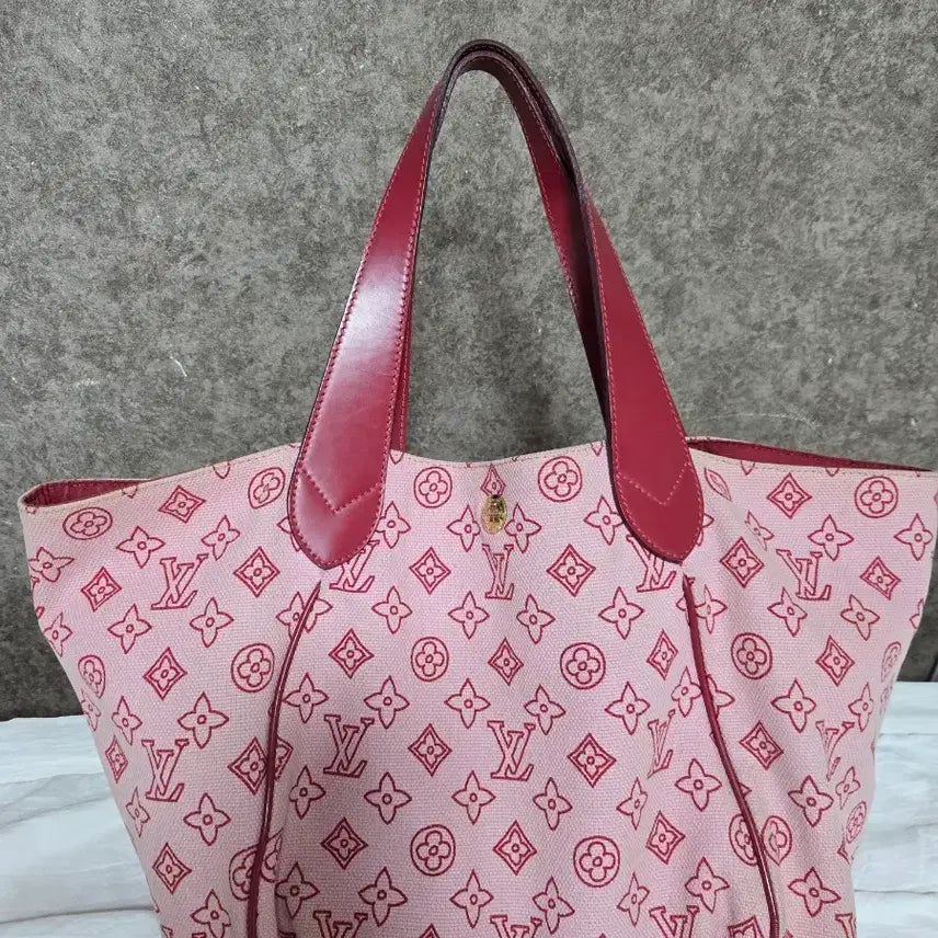 [BUNJANG] Louis Vuitton Pink Monogram Cabas PM Tote Bag / 루이비통 핑크 모노그램 카바 PM 토트백