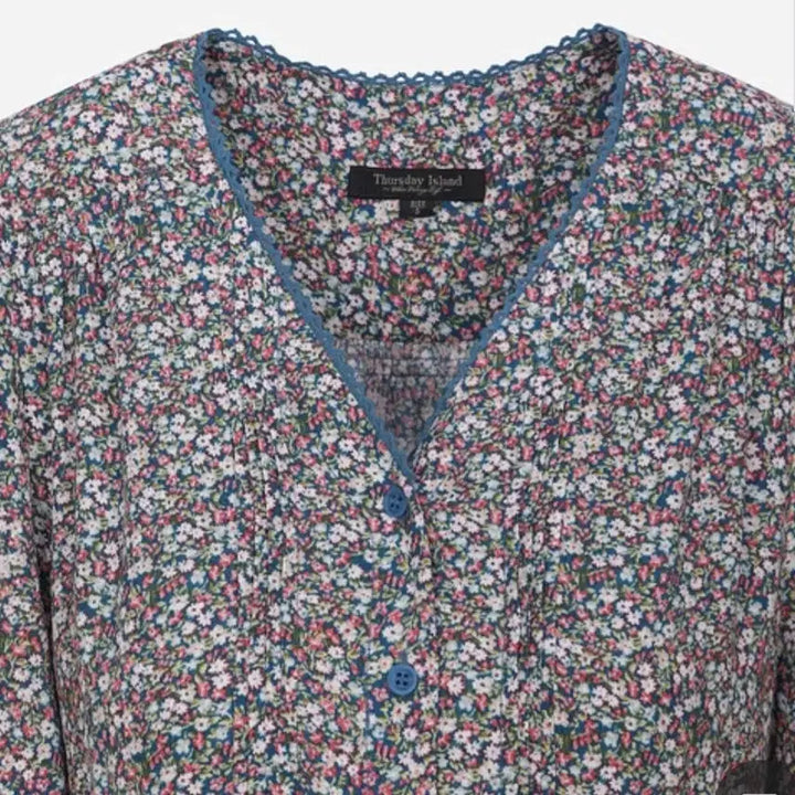 [BUNJANG] Thursday Island V-Neck Robe Dress T254AOP672W / 써스데이아일랜드 v넥 로브원피스T254AOP672W